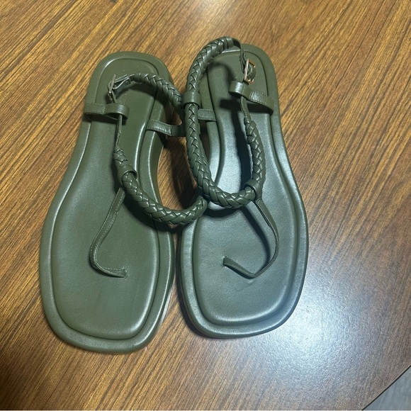 Gia Borghini / RHW leather flat braided Rosie 3 sandals - Picture 5 of 9